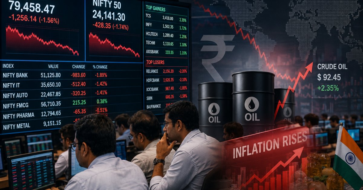 Indian Stocks See Volatile Friday Amid Global Cues, Oil Worries, and Rising Yields